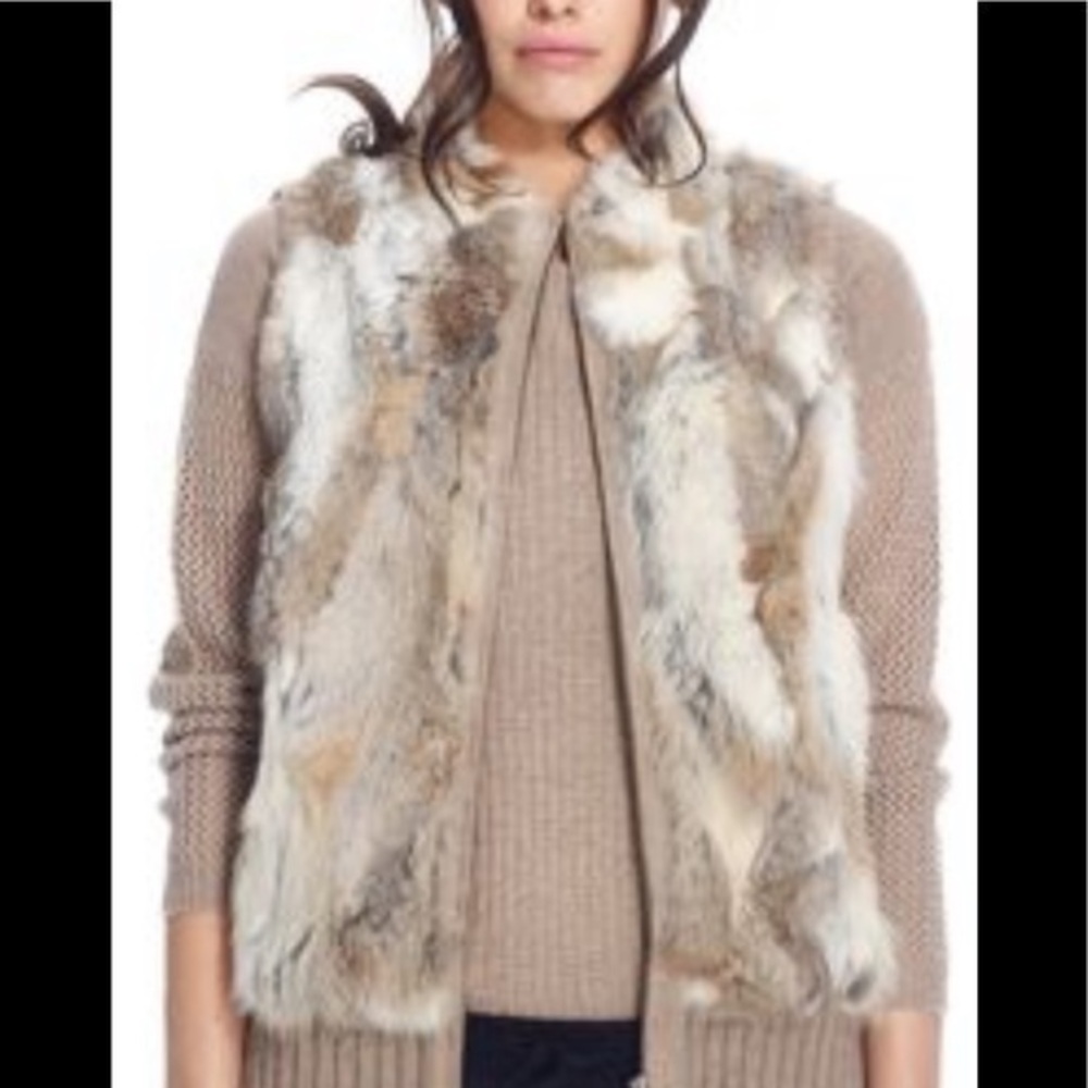 Dolce Cabo front fur paneled vest
